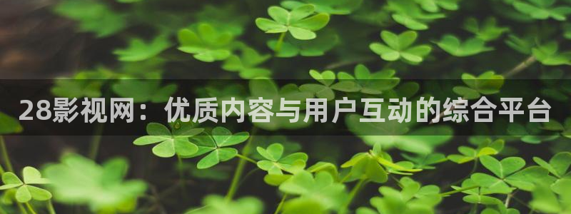 蓝莓在线观看：28影视网：优质内容与用户互动的综合平台